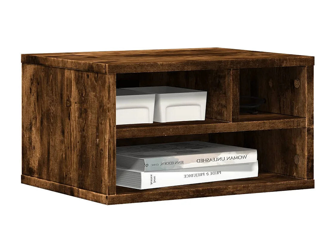 Supporto stampante rovere affumicato 40x32x22,5 cm legno composito