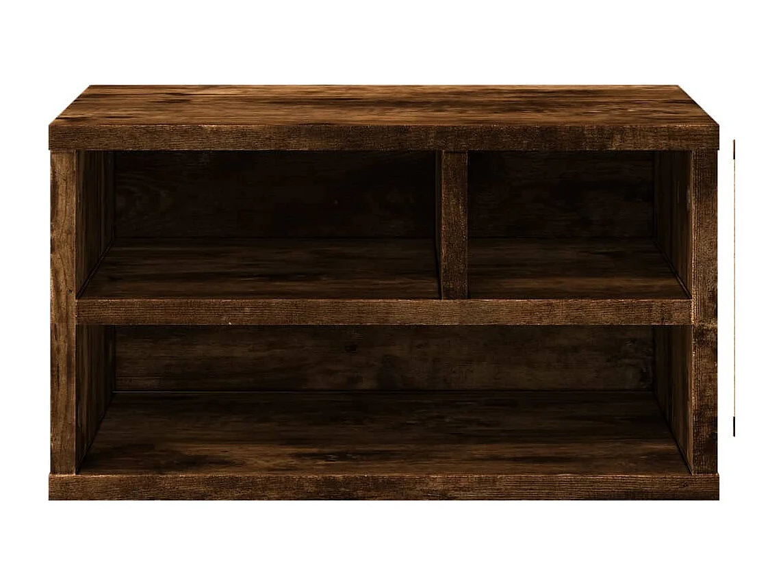 Support d'imprimante chêne fumé 40x32x22,5 cm bois d'ingénierie