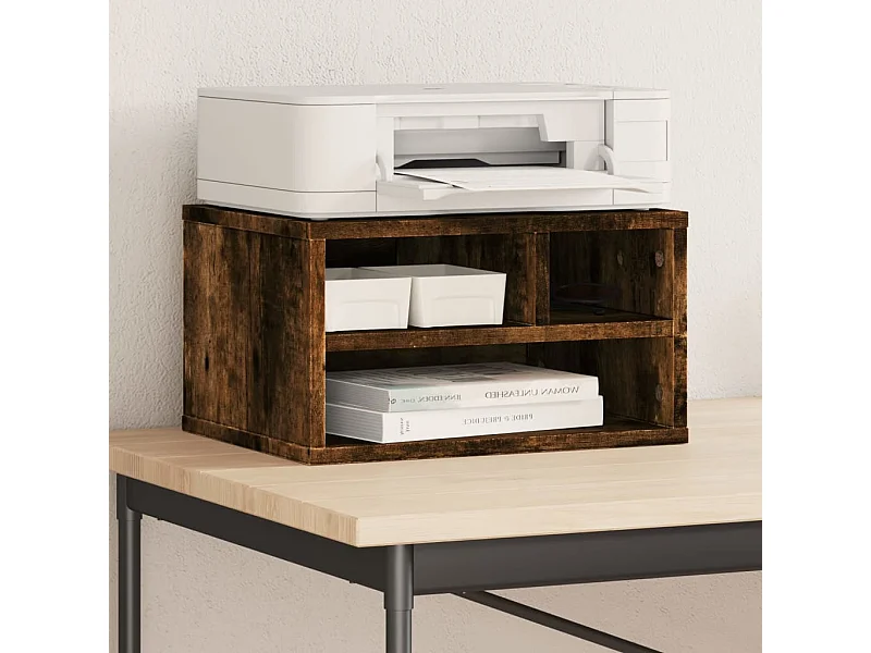 Supporto stampante rovere affumicato 40x32x22,5 cm legno composito