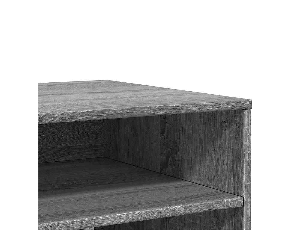 Support d'imprimante avec roulettes sonoma gris 60x50x67 cm