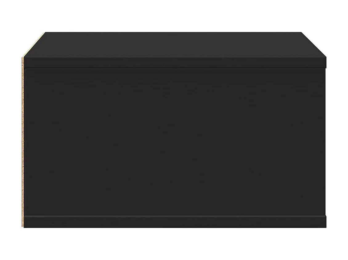 Support d'imprimante noir 49x40x22,5 cm bois d'ingénierie