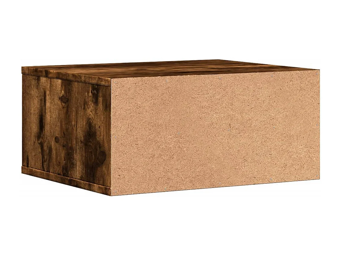 Support d'imprimante chêne fumé 49x40x22,5 cm bois d'ingénierie