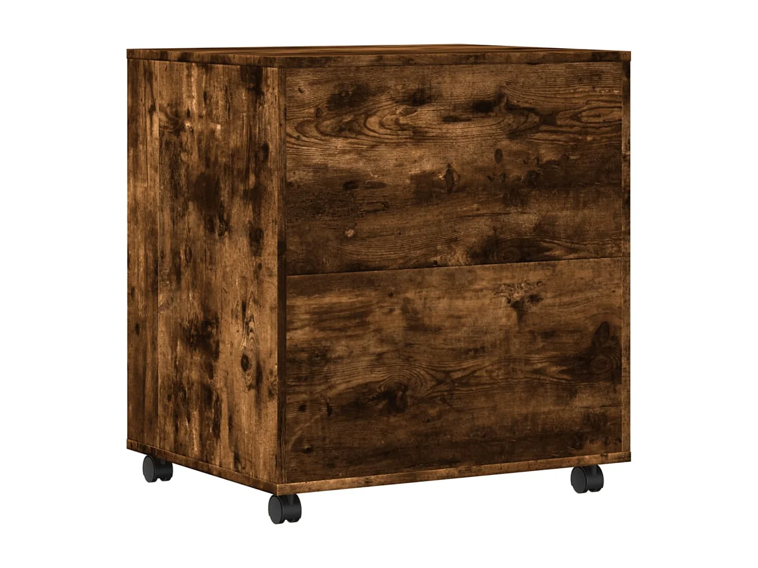 Support d'imprimante avec roulettes chêne fumé 60x50x67 cm