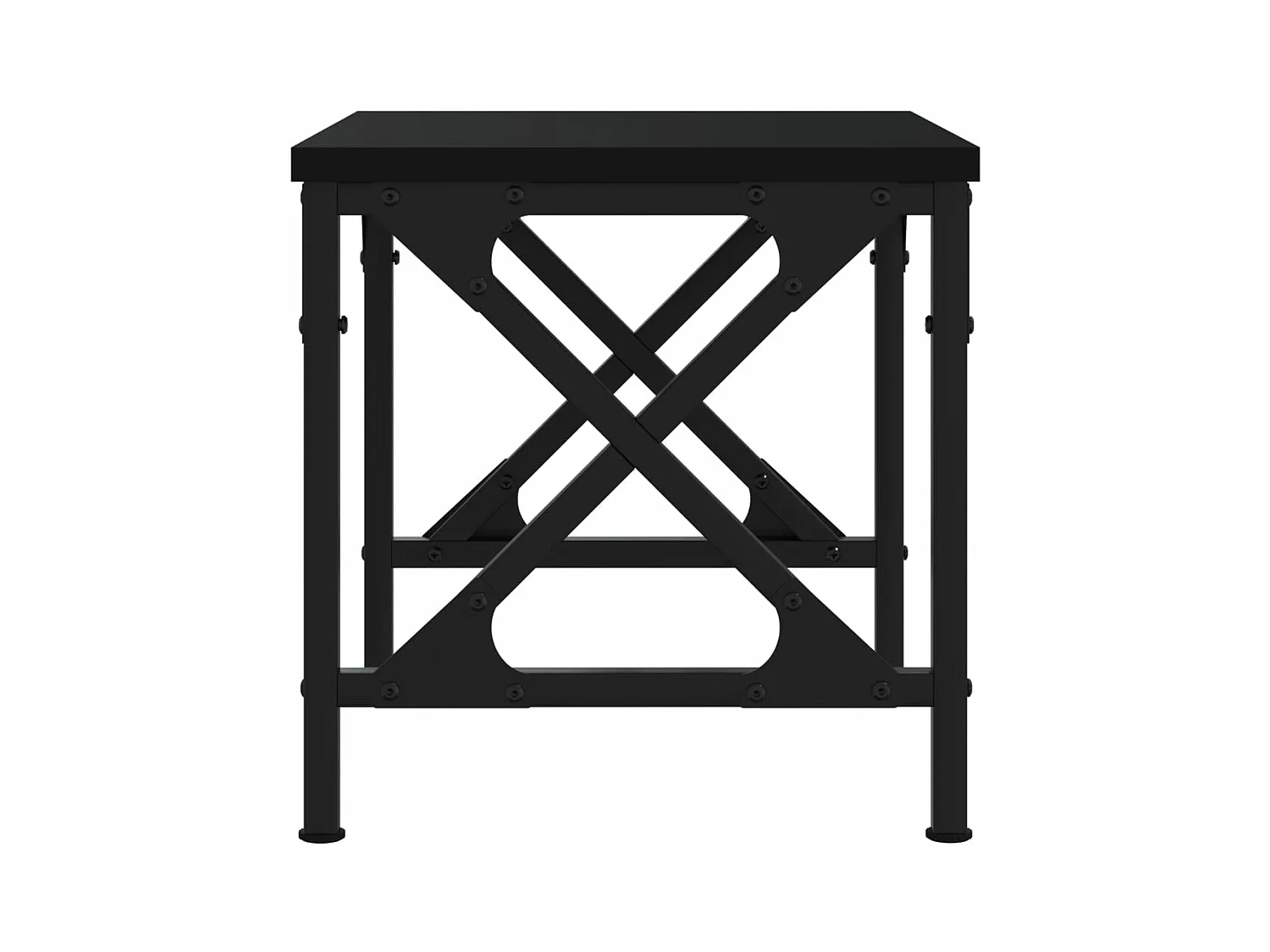 Support d'imprimante noir 40x30x31 cm bois d'ingénierie