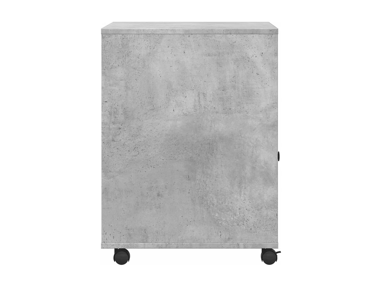 Support d'imprimante avec roulettes gris béton 60x50x67 cm