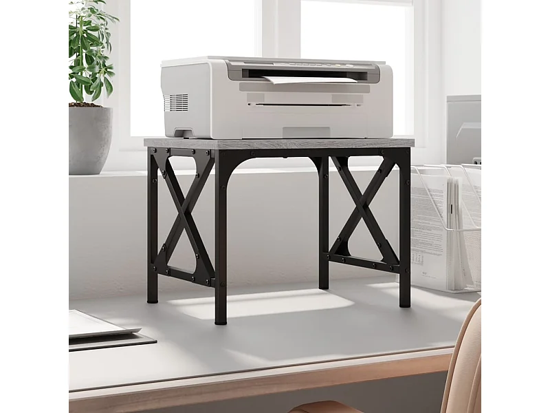 Supporto per stampante Sonoma grigio 40x30x31 cm in derivati del legno