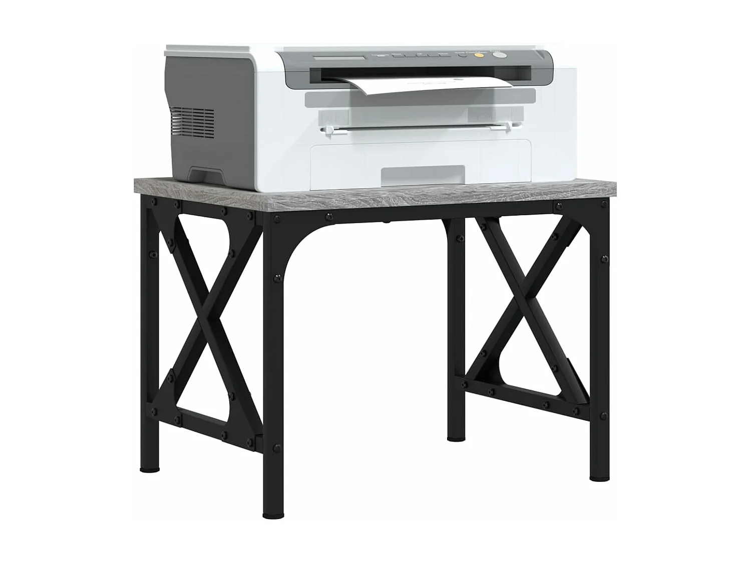 Support d'imprimante sonoma gris 40x30x31 cm bois d'ingénierie