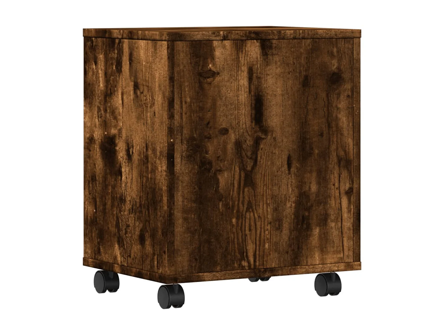 Soporte para impresora con ruedas roble ahumado 41x32x48 cm