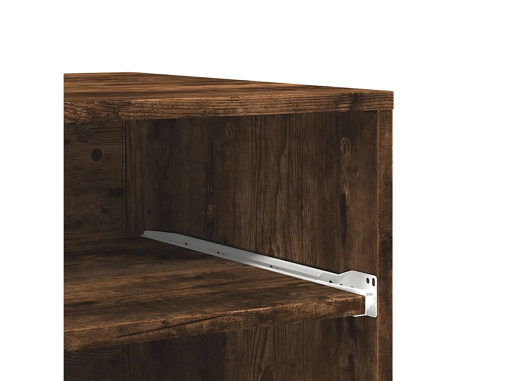 Druckerständer mit Rädern, geräucherte Eiche, 60 x 48 x 74 cm