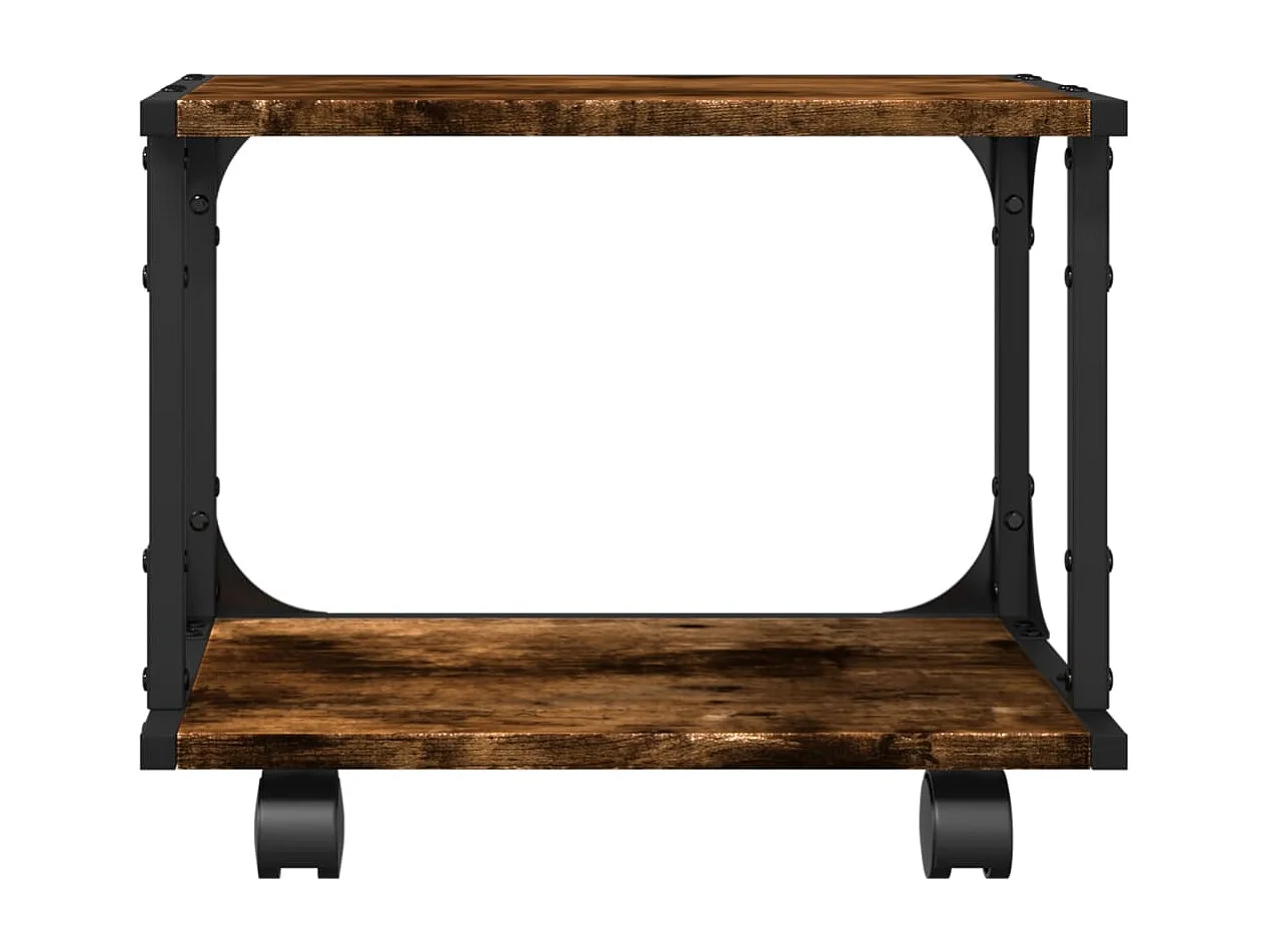 Supporto stampante 2 livelli rovere fumé 41x28x33,5 cm