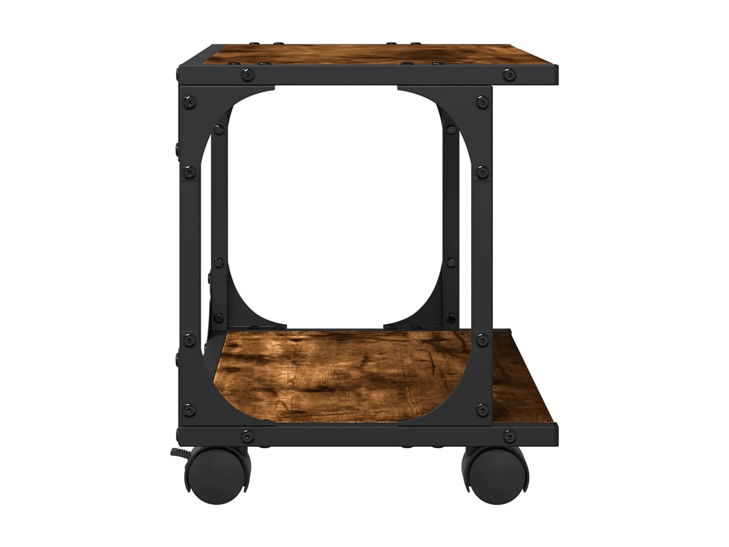 Supporto stampante 2 livelli rovere fumé 41x28x33,5 cm