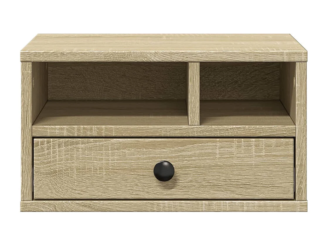 Soporte para impresora roble Sonoma 40x32x22,5 cm madera contrachapada