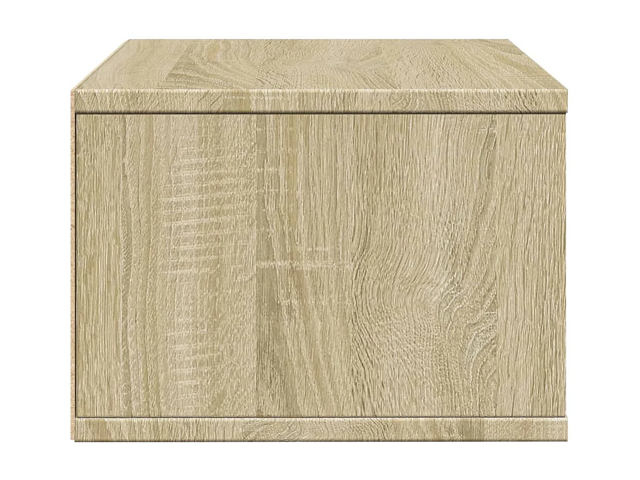 Soporte para impresora roble Sonoma 40x32x22,5 cm madera contrachapada