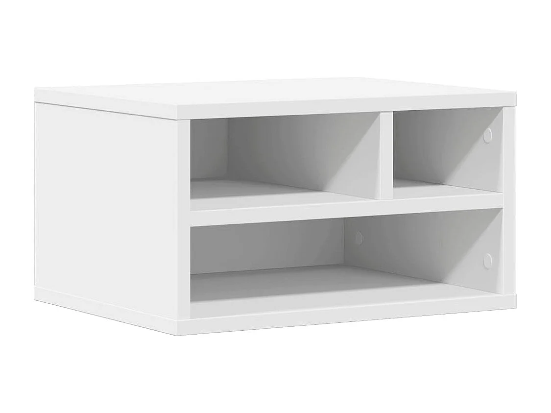 Suporte para impressora branco 40x32x22,5 cm madeira projetada