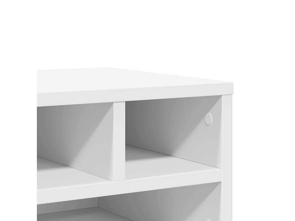 Suporte para impressora branco 40x32x22,5 cm madeira projetada