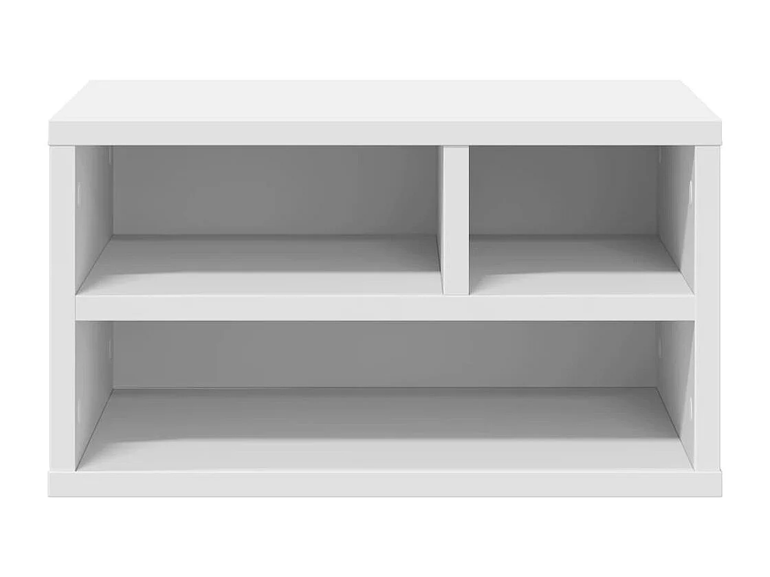 Witte printersteun 40x32x22,5 cm samengesteld hout