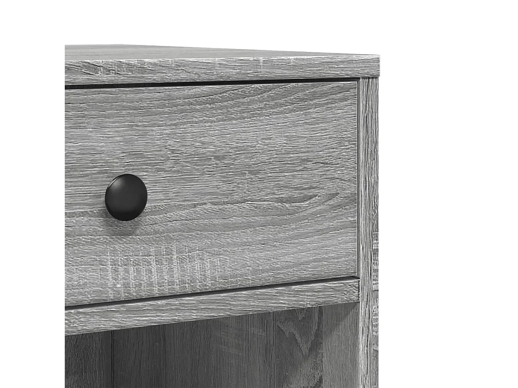 Soporte para impresora con ruedas sonoma gris 60x40x68,5 cm