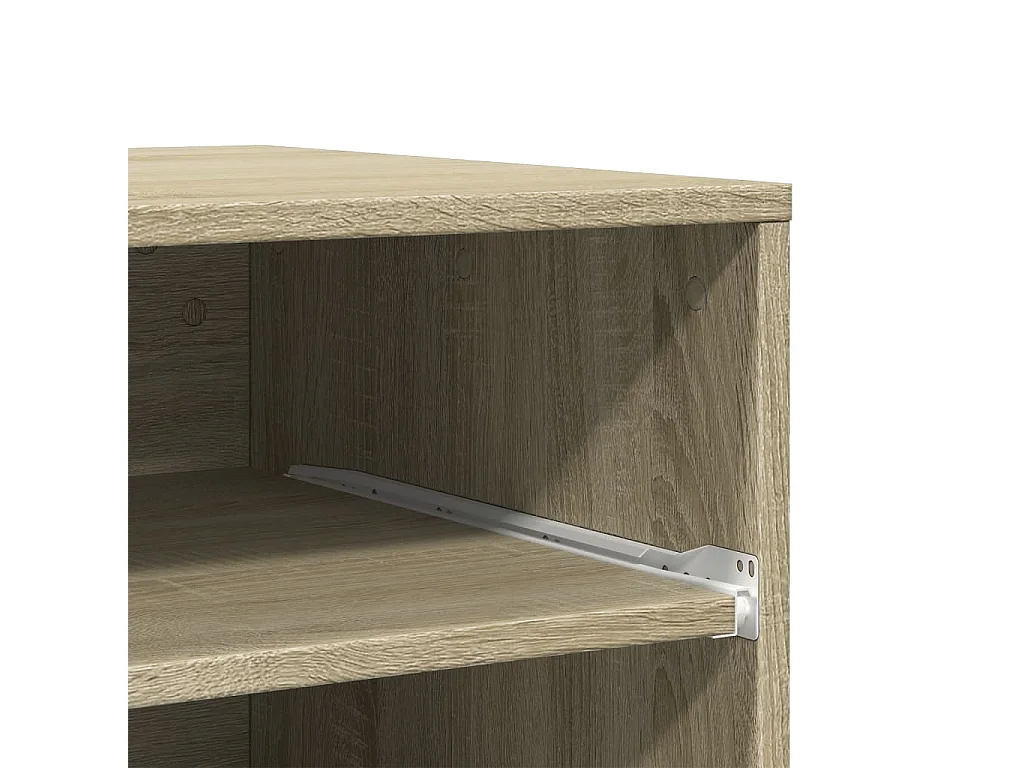 Suporte de impressora com rodas carvalho sonoma 60x48x74 cm