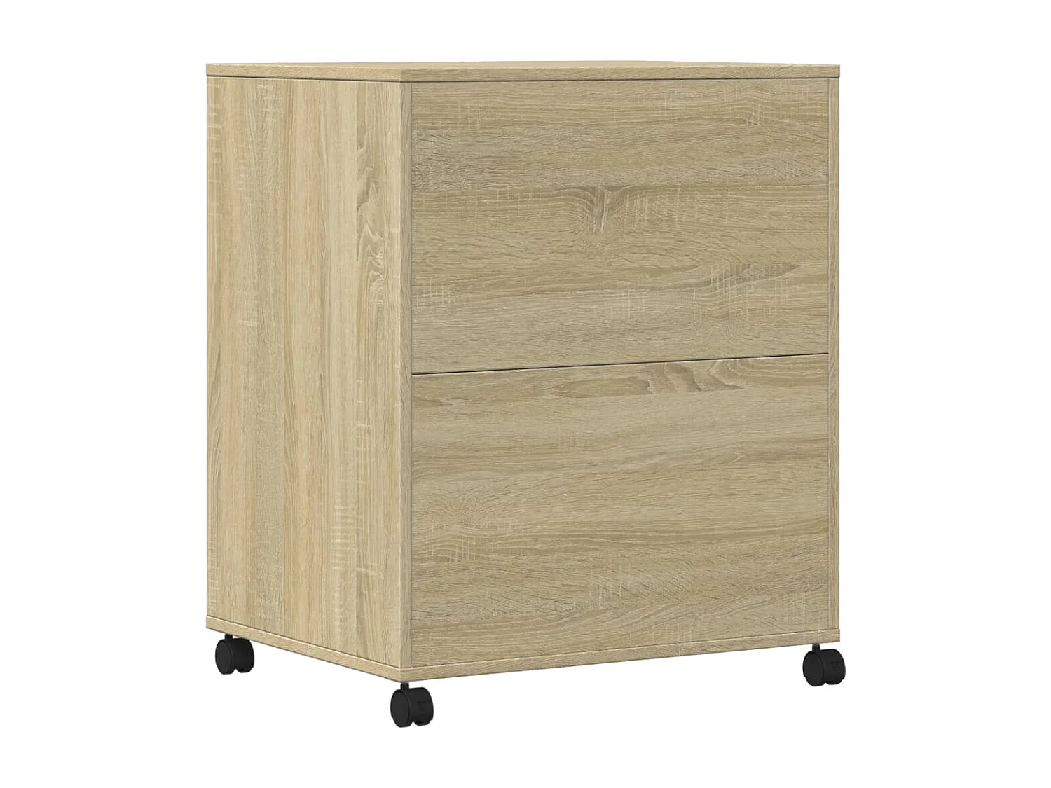 Support d'imprimante avec roulettes chêne sonoma 60x48x74 cm