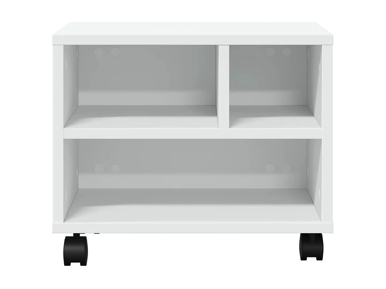 Soporte para impresora con ruedas blanco 41x32x34,5 cm