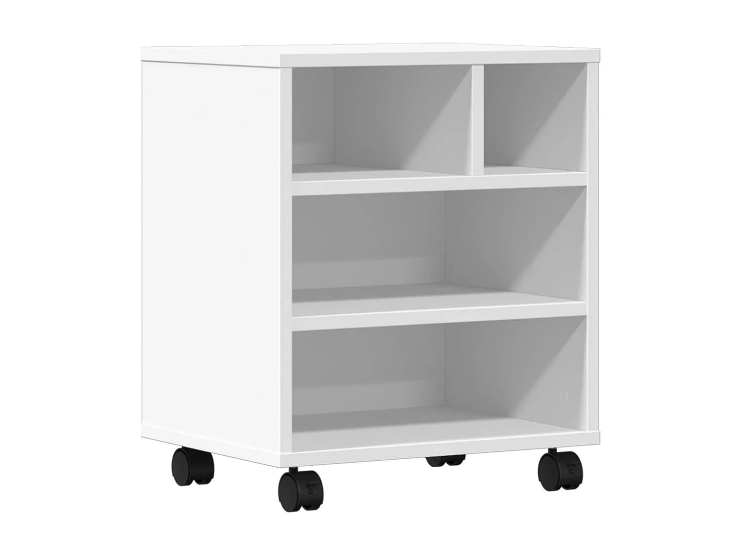 Soporte para impresora con ruedas blanco 41x32x48 cm