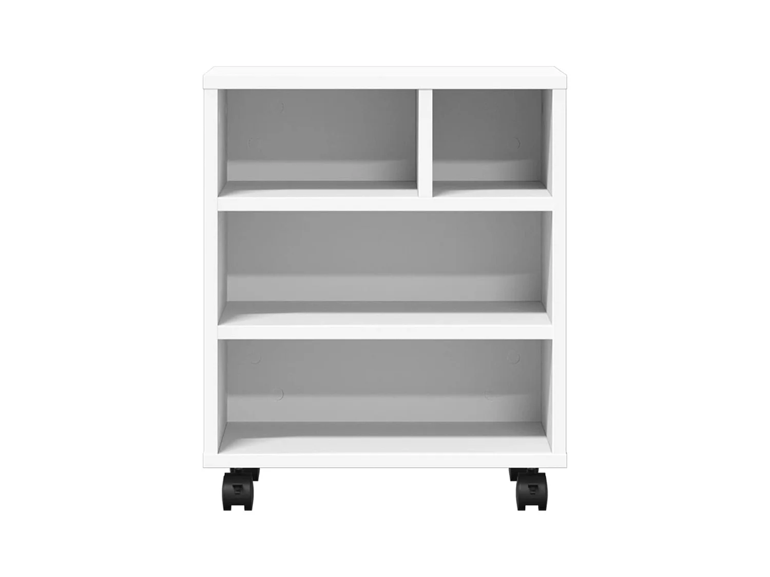 Support d'imprimante avec roulettes blanc 41x32x48 cm