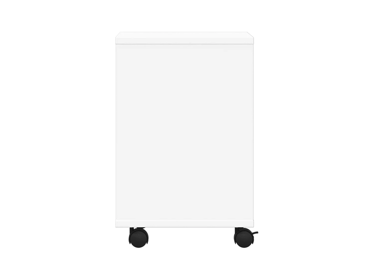 Support d'imprimante avec roulettes blanc 41x32x48 cm