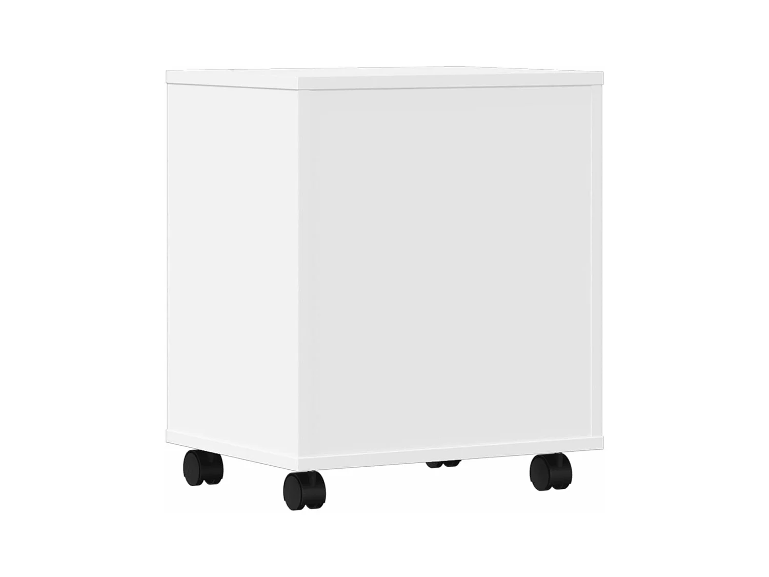Support d'imprimante avec roulettes blanc 41x32x48 cm