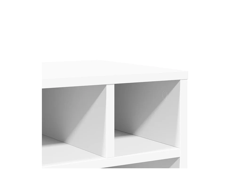 Support d'imprimante avec roulettes blanc 41x32x48 cm