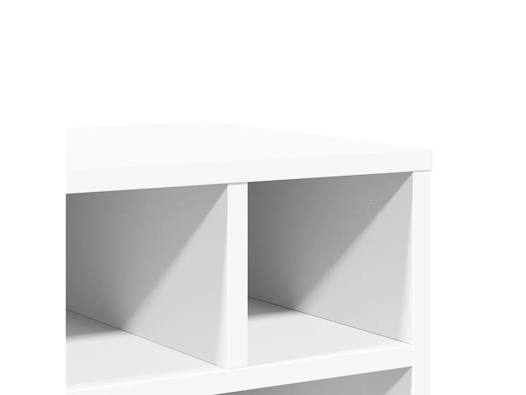 Suporte de impressora com rodas branco 41x32x48 cm