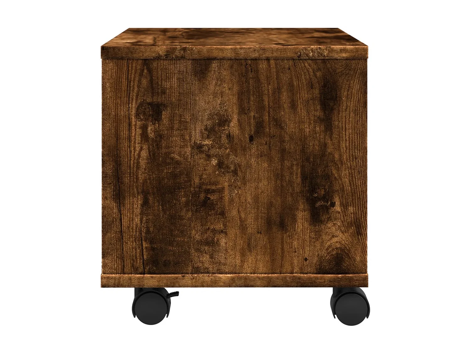 Suporte de impressora com rodas carvalho fumê 41x32x34,5 cm