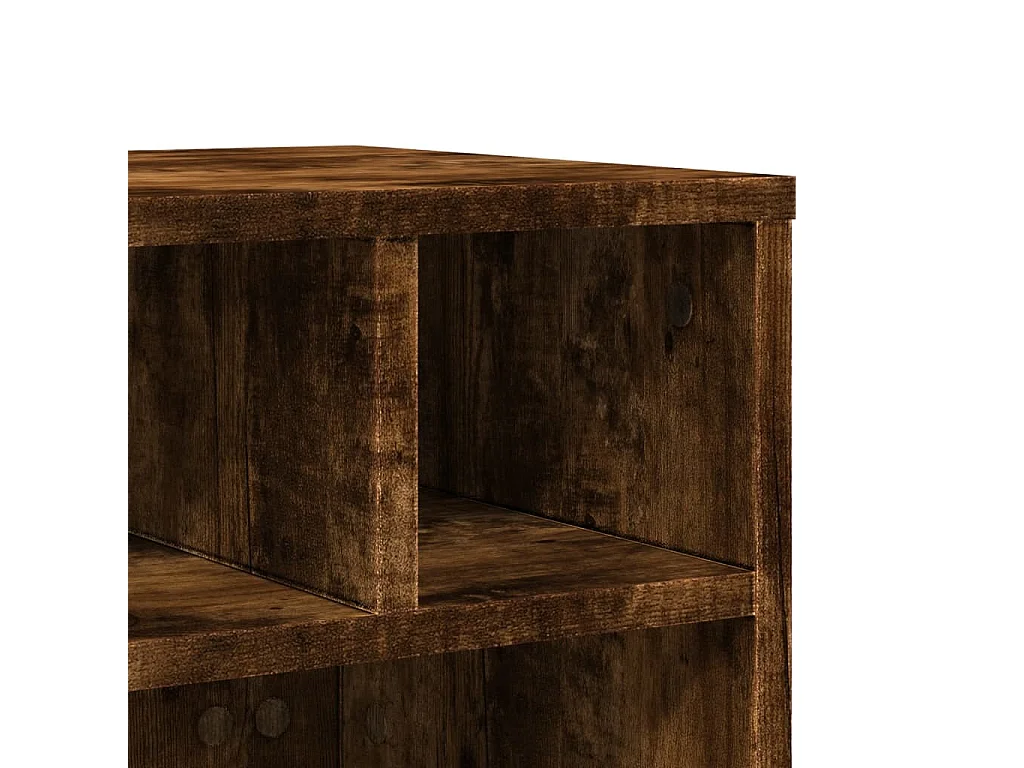 Druckerständer mit Rädern, geräucherte Eiche, 41 x 32 x 34,5 cm