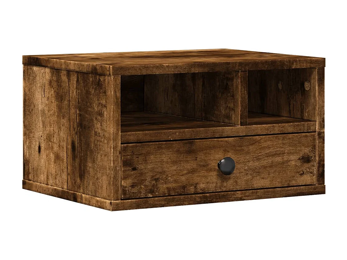 Supporto stampante rovere affumicato 40x32x22,5 cm legno composito