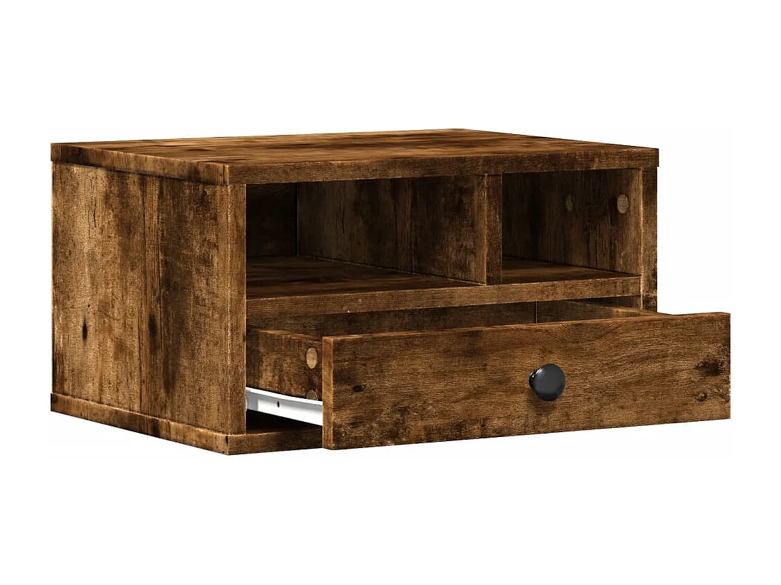 Supporto stampante rovere affumicato 40x32x22,5 cm legno composito