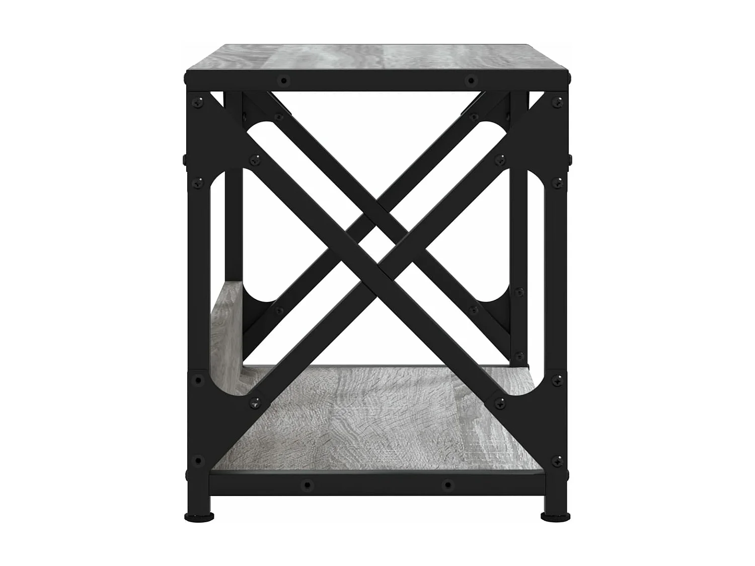 Support d'imprimante à 2 niveaux Sonoma gris 44x26x31,5 cm