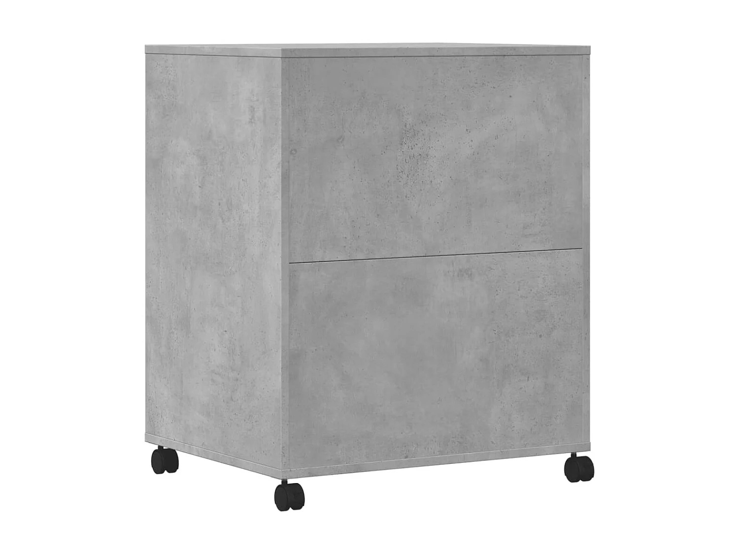 Soporte para impresora con ruedas hormigón gris 60x48x74 cm