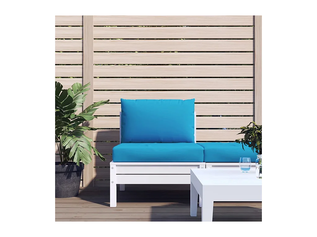 Cuscini per Pallet 2 pz Azzurro in Tessuto Oxford