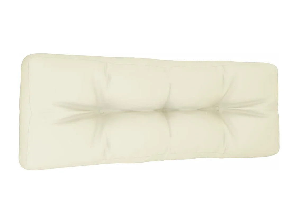 Cuscino per Pallet Crema 120x40x12 cm in Tessuto