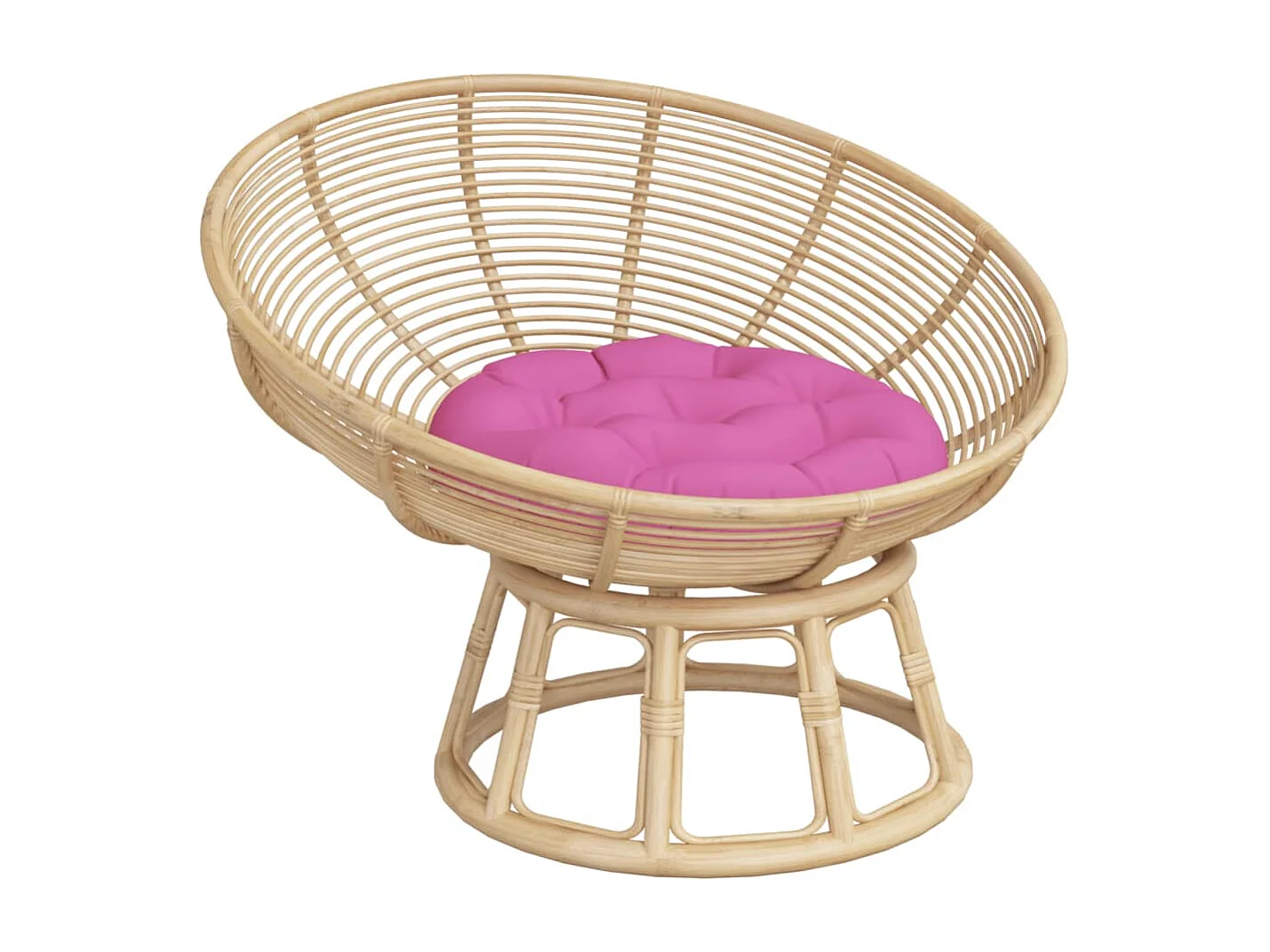 Coussin rond rose Ø 60 x11 cm tissu oxford