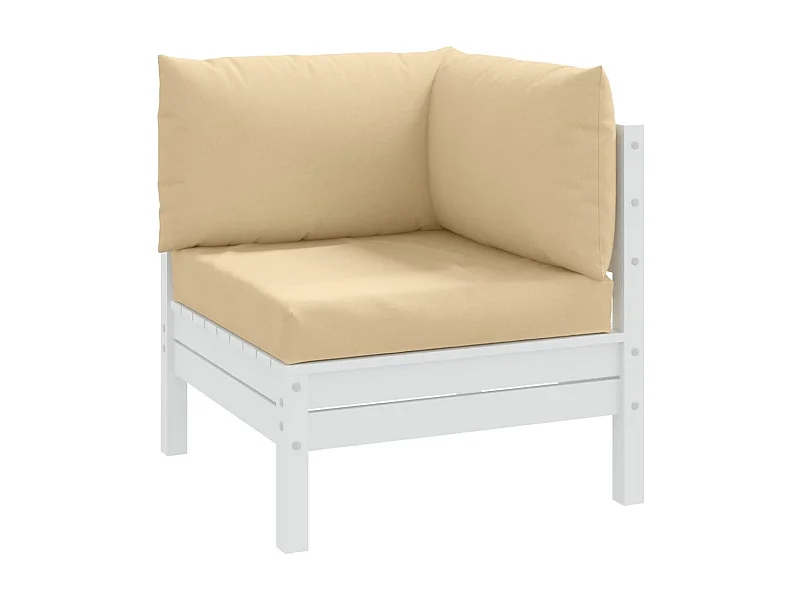 Cojines para sofá de palets 3 uds tela beige melange