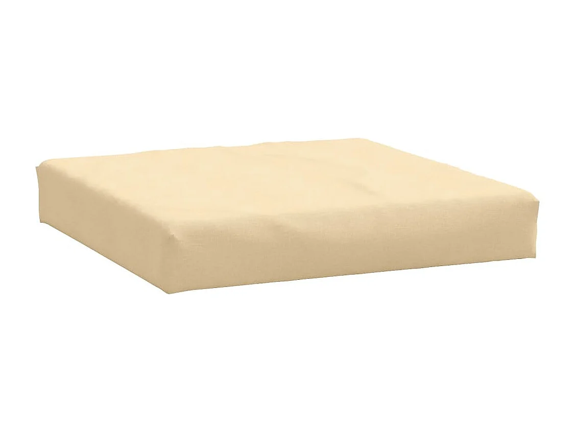 Coussins de palette lot de 3 beige mélangé tissu