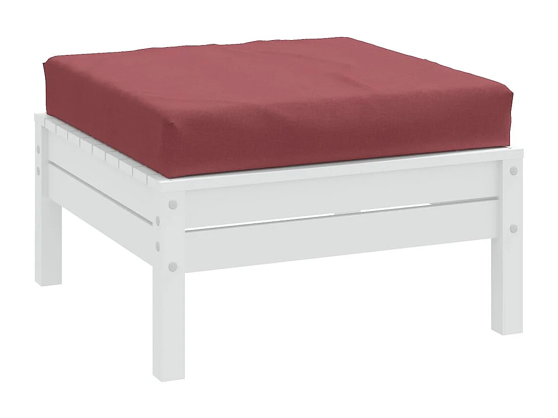 Palettenkissen Melange Weinrot 60x60x10 cm Stoff