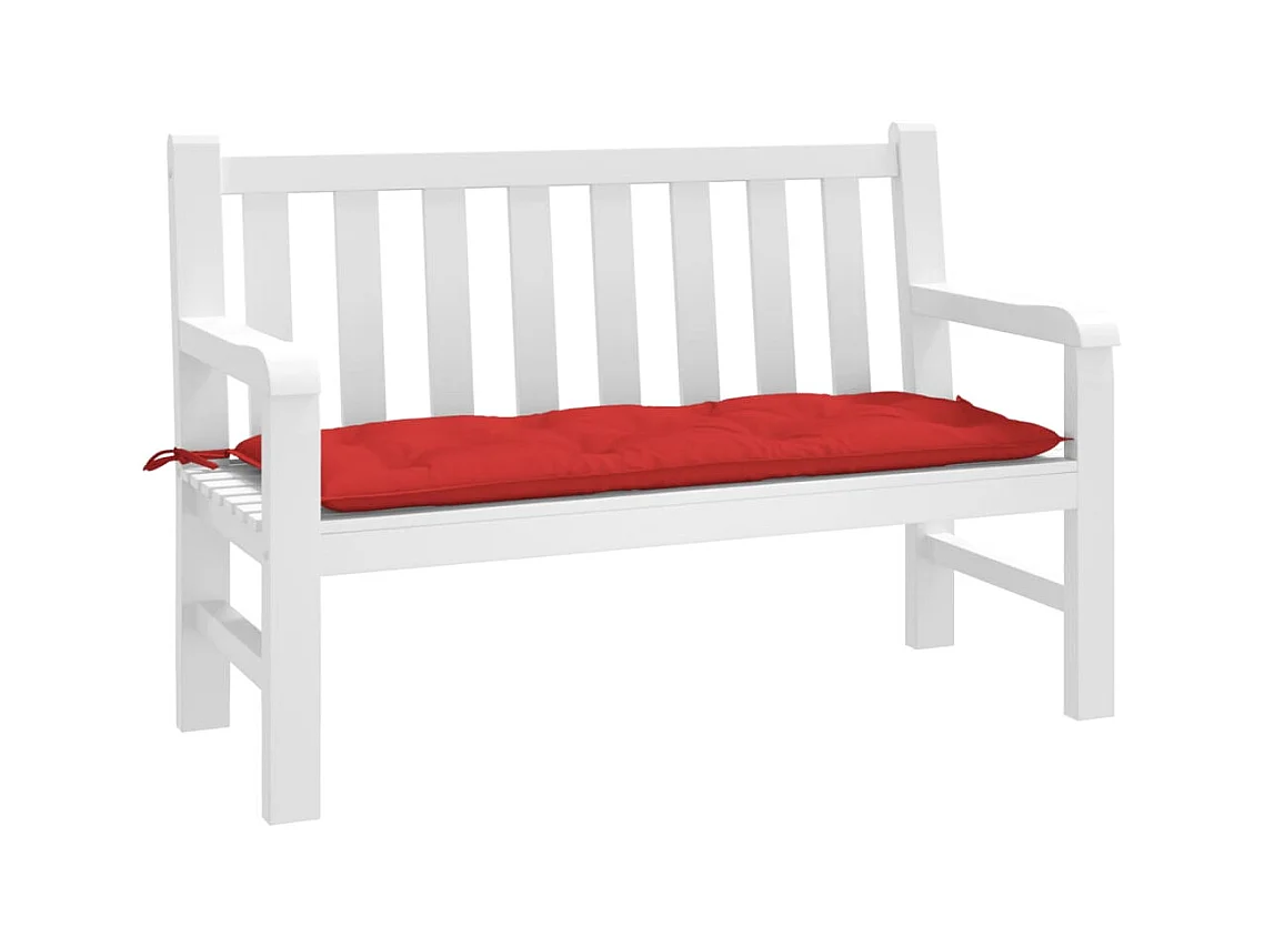 Gartenbank-Auflage Rot 120x50x7 cm Oxford-Gewebe