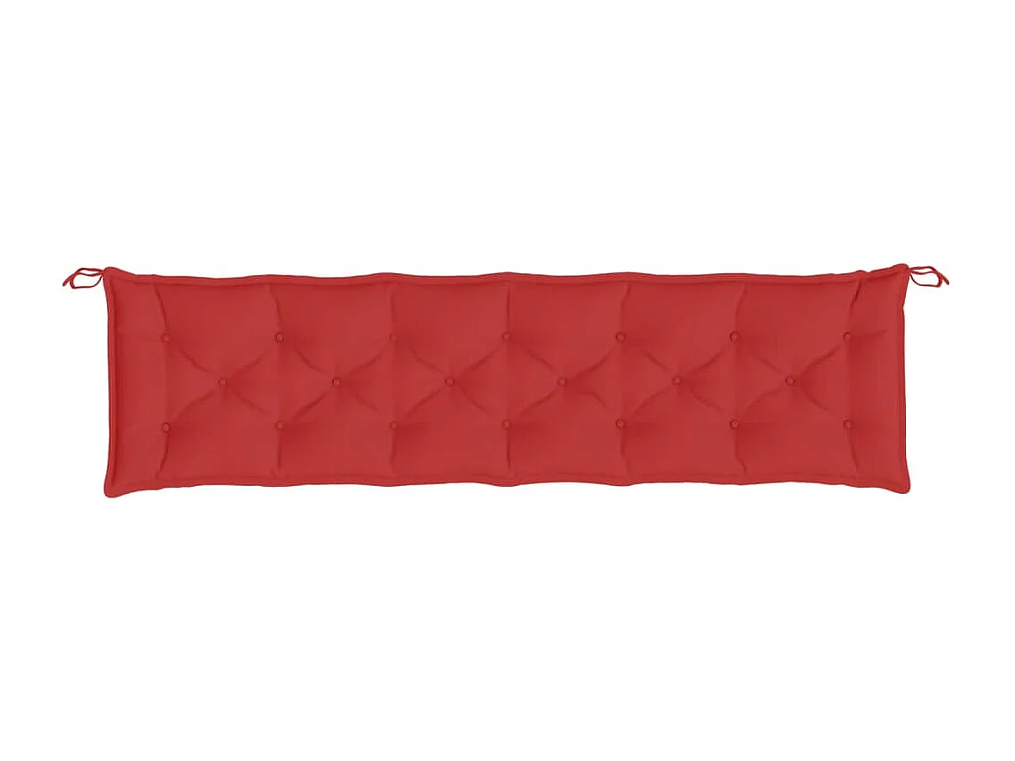 Coussin de banc de jardin rouge 200x50x7 cm tissu oxford