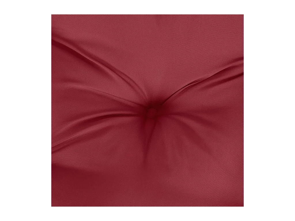 Coussins de palette lot de 2 rouge bordeaux tissu