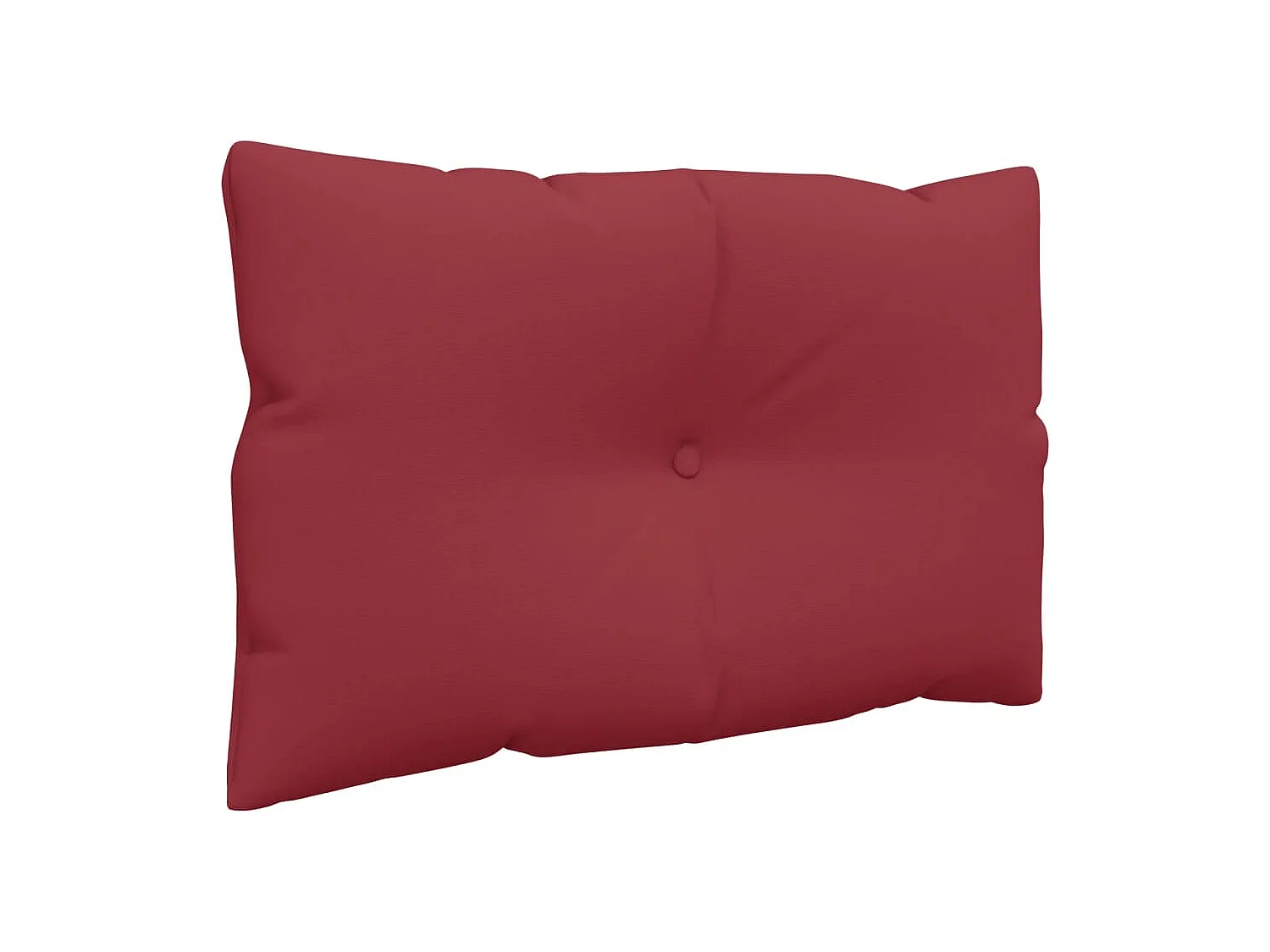 Coussins de palette lot de 2 rouge bordeaux tissu
