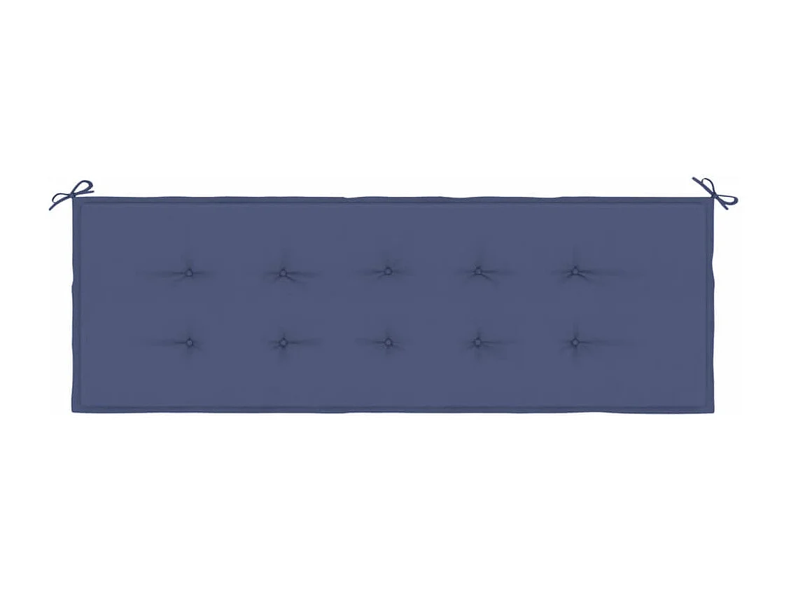 Cuscino Panca da Giardino Blu Marino 150x50x3 cm Tessuto Oxford