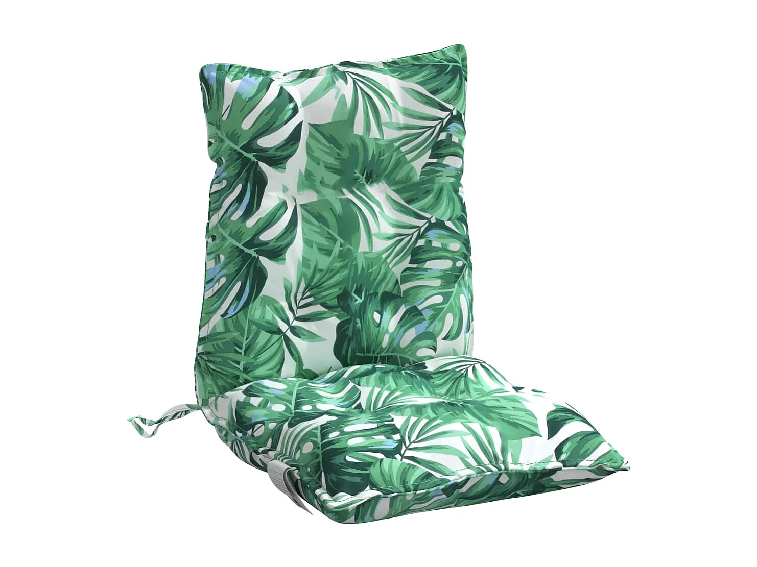 Cojines para silla respaldo bajo 6 uds tela estampado de hojas