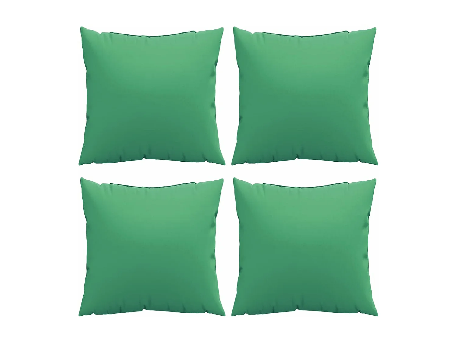 Almofadas de sofá 4 pcs 50x50 cm tecido verde
