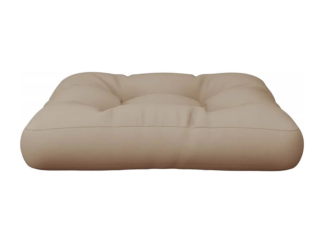 Almofadão para paletes 58x58x10 cm tecido cinza-acastanhado